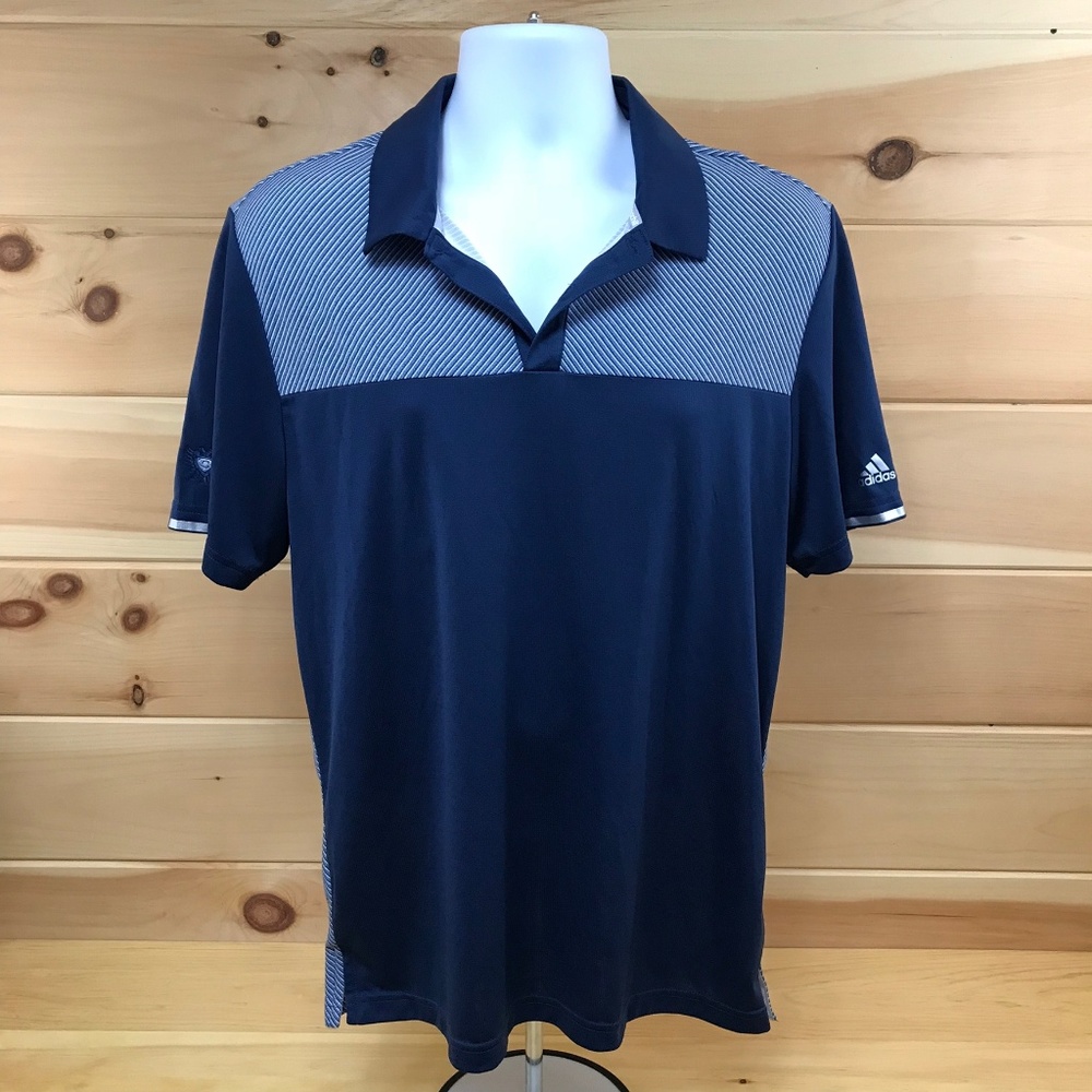 Adidas Climachill Golf Polo Blue Size Medium